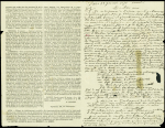 N°29 obl étoile 2 + CAD "Paris R. St Lazare" (28 janv 71) sur Gazette des Absents n°33 du 28 janv 71 pour Airaines Somme (arrivée 14 fev) avec griffe