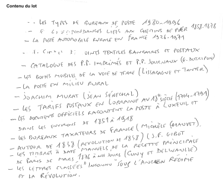 14 numéros spéciaux des feuilles marcophiles dont poste ferroviaire, poste automobile rurale, comptes points textiles, boites mobiles, poste rurale