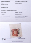 N°7a 1 franc vermillon vif, nuance particulièrement
