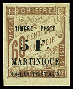 N°60 5f s. 60 brun, neuf *, petit clair sinon TB. Signé