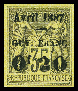 N°4 0,20 s.35c violet noir s. jaune de 1878, neuf (*),