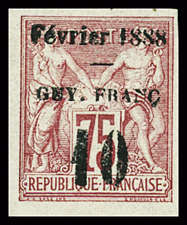 N°9 10c s. 75 rose de 1877, neuf *, TB. Signé Calves