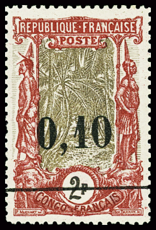 N°47 10c s. 2f carmin et brun, neuf *, TB.