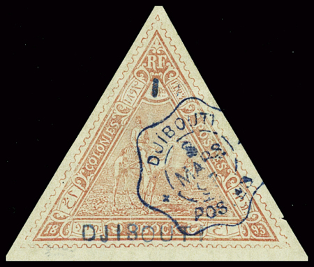 N°4 1 s. 5f rouge, obl., TB. Signé Scheller