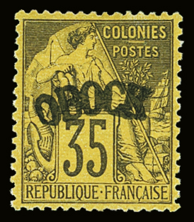 N°8 35c violet noir s. jaune, neuf *, TB