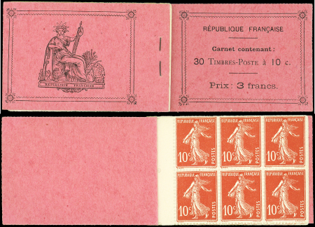 N°138-C8 Semeuse Camée, 10c. rouge, n°138f, T II, papier X mélangé, neuf **, TB