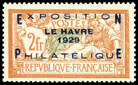 N°257A Exposition philatélique du Havre, bon centrage,