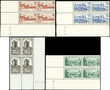 N°388/94 Sites et Monuments, en BLOCS de 4 CD, neuf **, TB