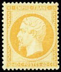 N°23 40c orange, neuf *, assez forte ch., néanmoins frais et TB