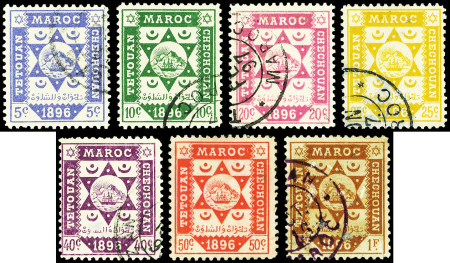 N°139/45 Tetouan à Chechouan, la série obl., le N°144 est (*), TB