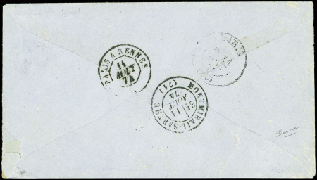 SEINE N°60A obl. GC 142 s. TELEGRAMME PRIVE, càd T17