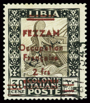 N°4 2f s. 30c noir et brun, obl., TB. Signé A. Brun