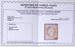 N°9, 10 c. bistre-jaune, obl. losange PC Briatexte