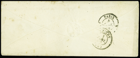 N°1 10 c. bistre-jaune en paire horizontale, sur lettre,