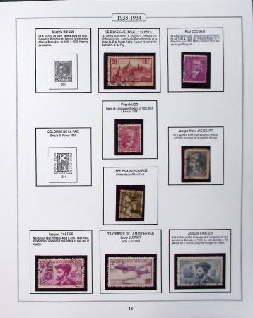 1950-2005, Collection de France en 6 volumes obl et