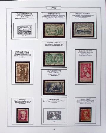 1950-2005, Collection de France en 6 volumes obl et
