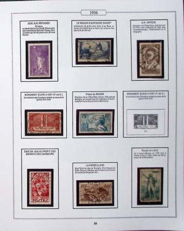 1950-2005, Collection de France en 6 volumes obl et