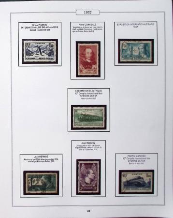 1950-2005, Collection de France en 6 volumes obl et
