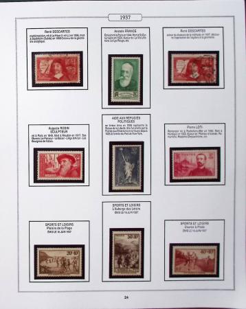 1950-2005, Collection de France en 6 volumes obl et