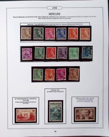 1950-2005, Collection de France en 6 volumes obl et