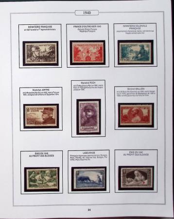 1950-2005, Collection de France en 6 volumes obl et