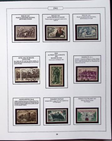 1950-2005, Collection de France en 6 volumes obl et