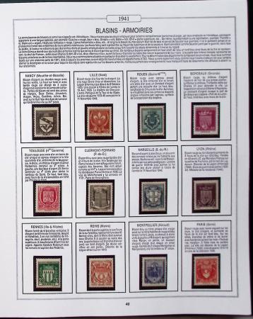1950-2005, Collection de France en 6 volumes obl et