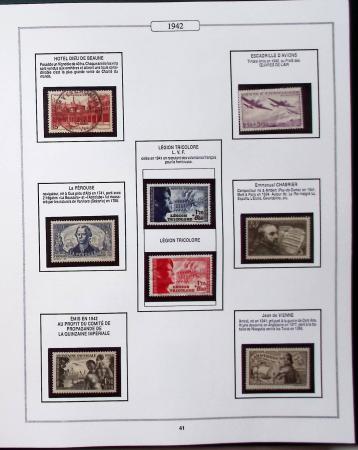 1950-2005, Collection de France en 6 volumes obl et