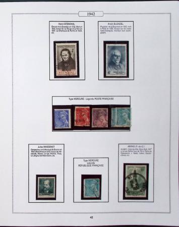 1950-2005, Collection de France en 6 volumes obl et