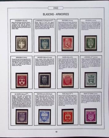 1950-2005, Collection de France en 6 volumes obl et