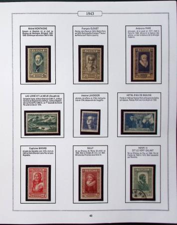 1950-2005, Collection de France en 6 volumes obl et