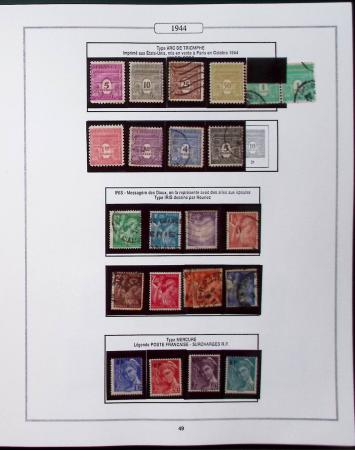 1950-2005, Collection de France en 6 volumes obl et