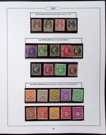 1950-2005, Collection de France en 6 volumes obl et