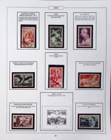 1950-2005, Collection de France en 6 volumes obl et