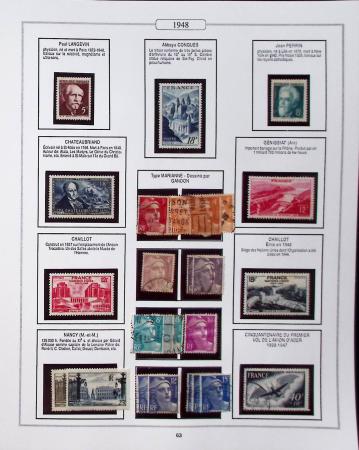 1950-2005, Collection de France en 6 volumes obl et
