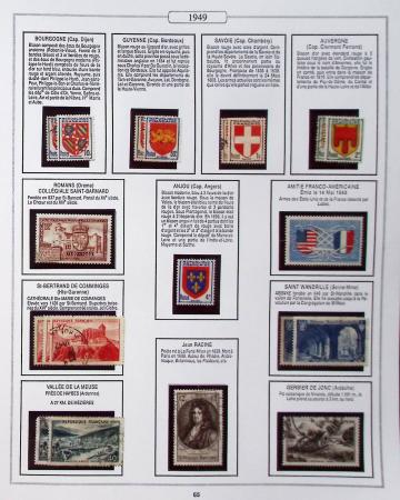 1950-2005, Collection de France en 6 volumes obl et