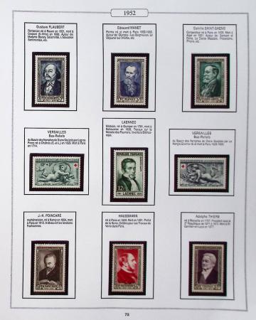 1950-2005, Collection de France en 6 volumes obl et