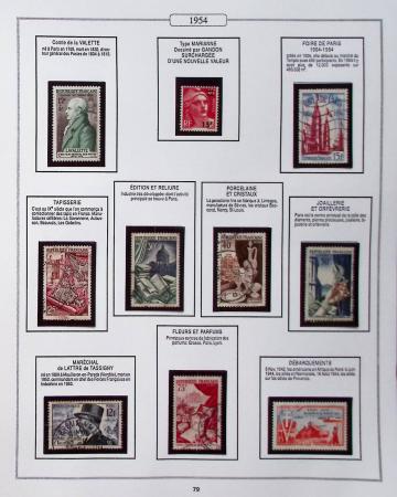 1950-2005, Collection de France en 6 volumes obl et