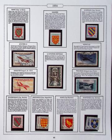 1950-2005, Collection de France en 6 volumes obl et