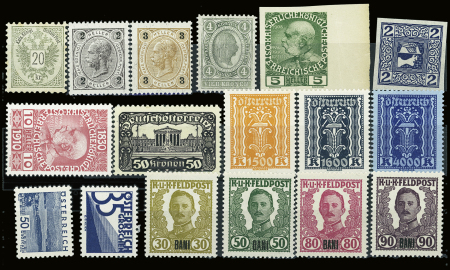 1883/1932: N°48A (signé Matl) + 70 + 71 + 83 + 142