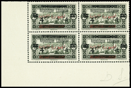 N°104h 4pi sur 0.25pi, variété double surcharge arabe,