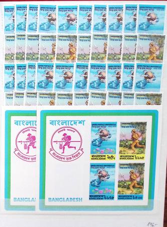 1974/1986, stock en classeur, maximum 10 de chaque