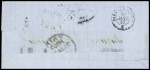 N°17A 80c carmin obl. losange C sur lettre de Paris