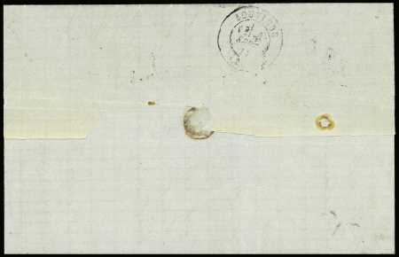 N°20 5c vert, bande de cinq (défauts. dans un coin)