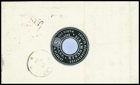 N°32 x2 obl. étoile 2 sur lettre de Paris 1875 pour
