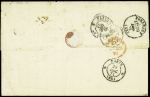 N°13 obl. Lima 27 nov 1871 sur lettre pour Bordeaux,