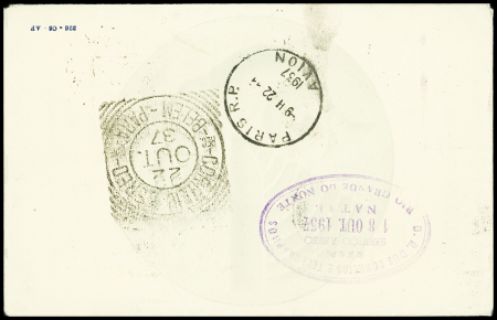 16.10.1937 Paris - Natal 6 New York - Hong Kong - Paris