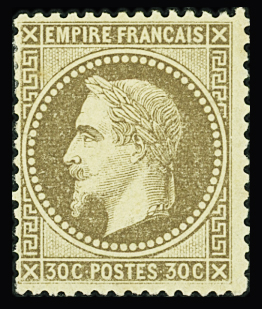 N°30 30c brun, neuf *, infime clair, TB. Signé A.Brun