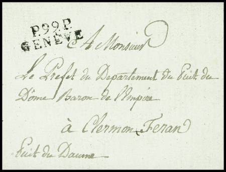 MP "P 99 P Genève" (1811). TB