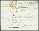Lettre avec marque manuscrite "Meru" (L2 - vers 1793)